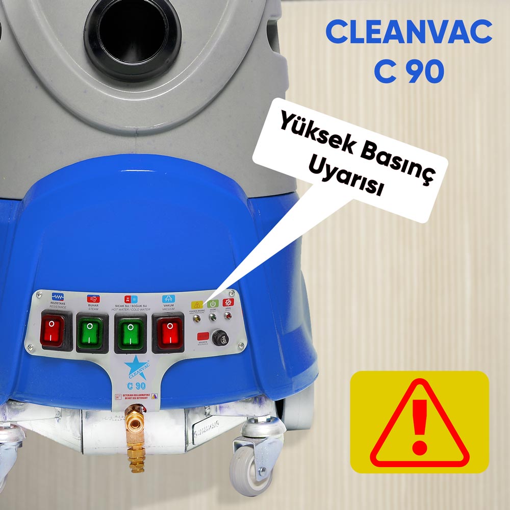 Cleanvac C90 Yüksek Basınç Uyarısı: Sebepler ve Çözümler