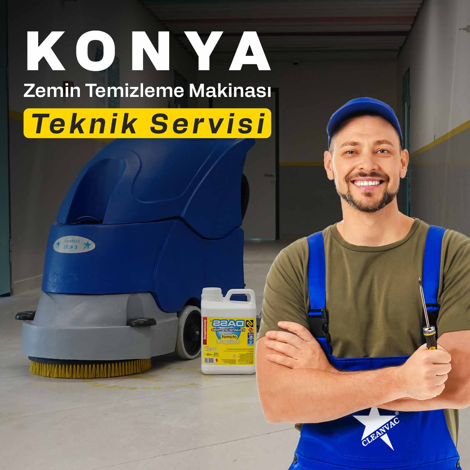 Konya Zemin Temizleme Makinası Teknik Servis