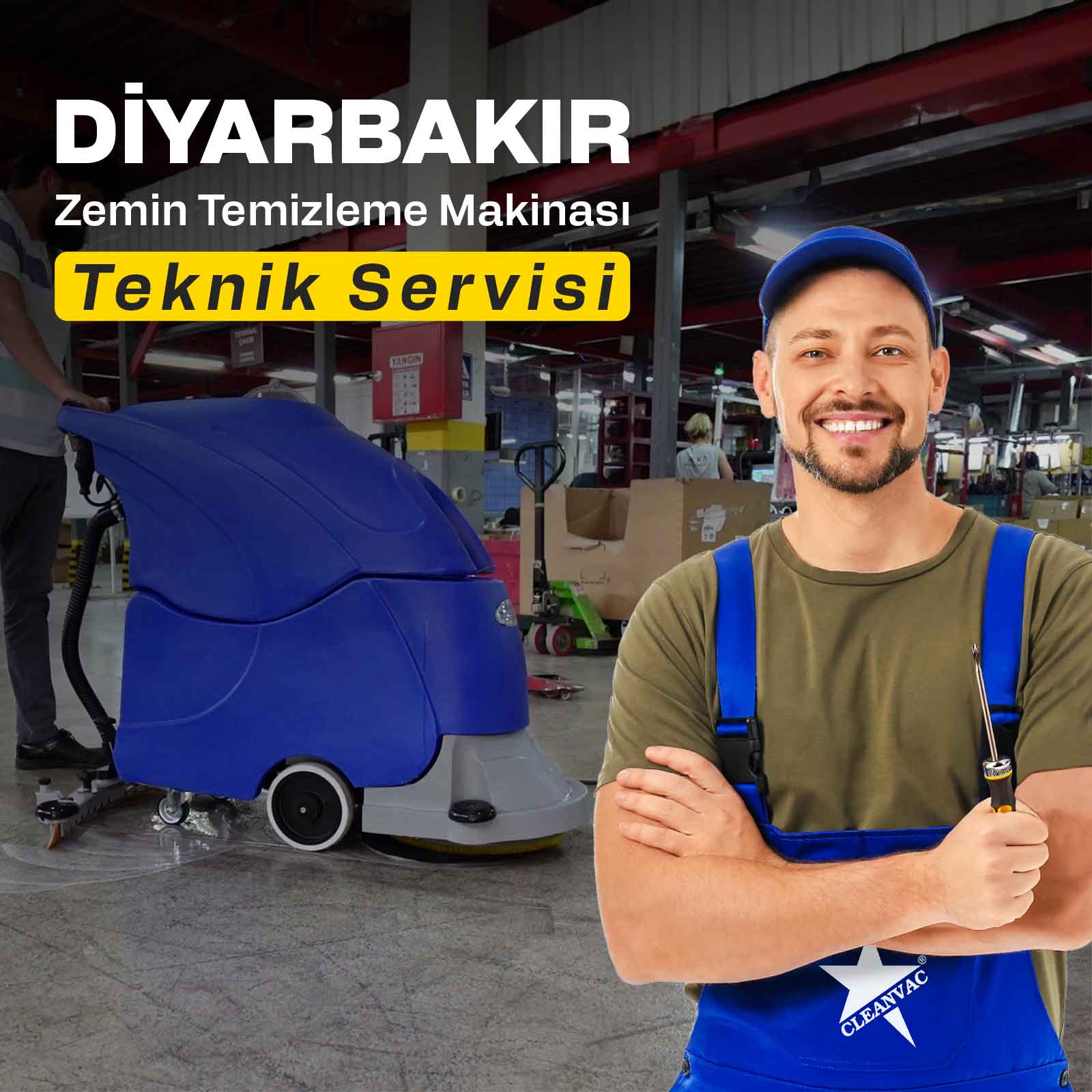 Diyarbakır Zemin Temizleme Makinası Teknik Servis