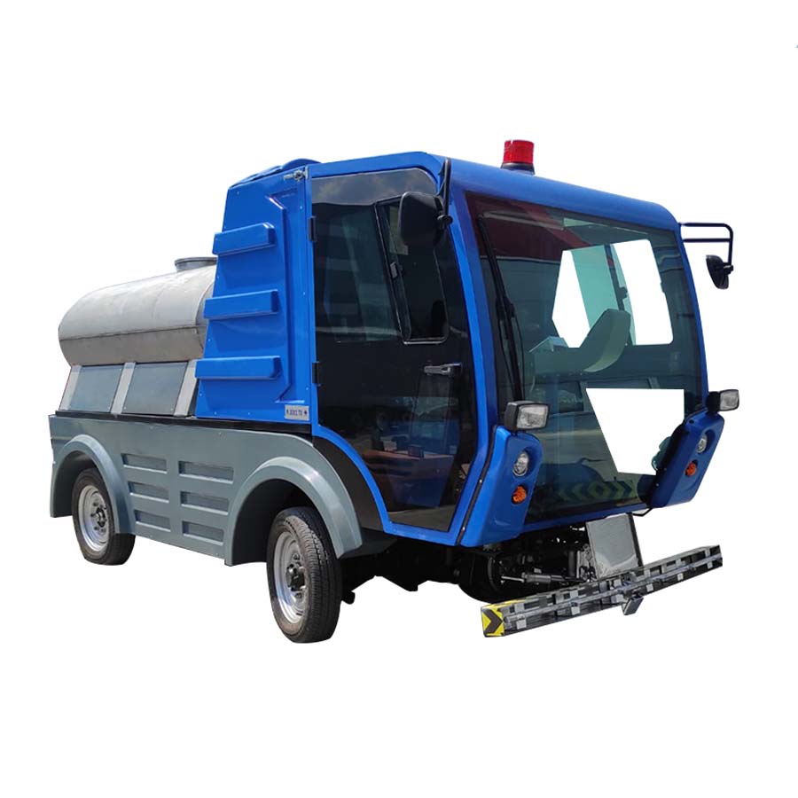 Cleanvac BS-1850 K 300 Liter Diesel Street Sweeper (With Trash Can)