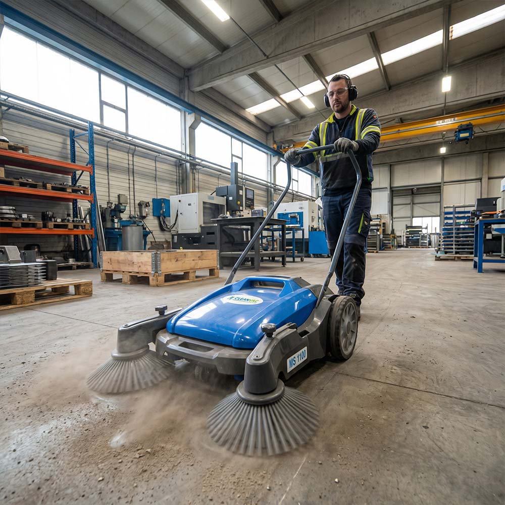 Cleanvac MS 1100 Manuel Mekanik Süpürme Makinesi 