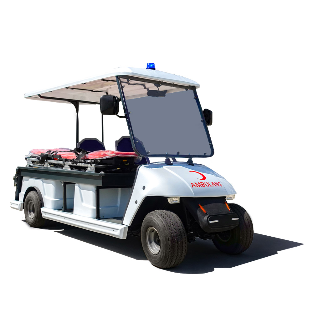 CLEANVAC B40-2A BATTERY POWERED AMBULANCE TYPE GOLF CART